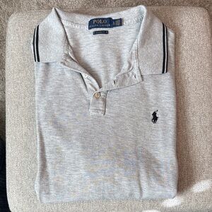 Ralph Lauren Light Gray Classic Fit Polo